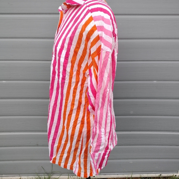 BEACH RIOT Alexa Striped Beach Coverup Shirt Dress Size S/M - Picture 3 of 7